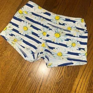 Savage Barbell Blue and White Floral Athletic Shorts